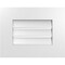 Ekena Millwork Vertical Surface Mount PVC Gable Vent: Functional, w/ 3-1/2"W x 1"P Standard Frame, 18"W x 14"H GVPVE18X1401SF - alternate 1